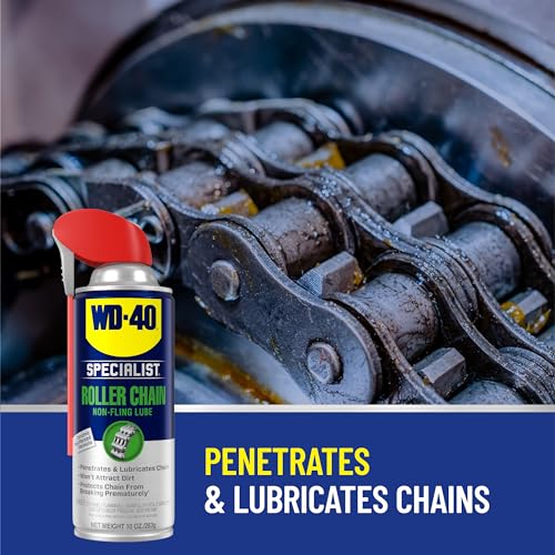 WD-40 Non-Fling Specialist Roller Chain Lubricant, 10 OZ [6-Pack]