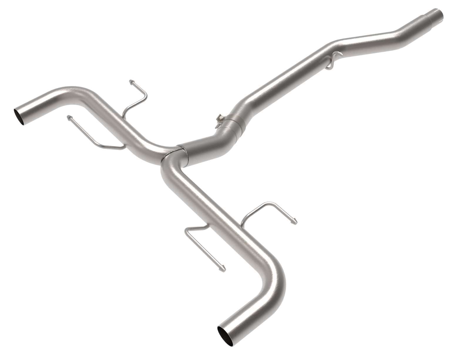 MACH Force-Xp aFe POWER 49-36902 2 IN to 2-1/2 IN Stainless Steel Axle-Back Exhaust System Alfa Romeo Giulia 17-23 L4-2.0L (t)