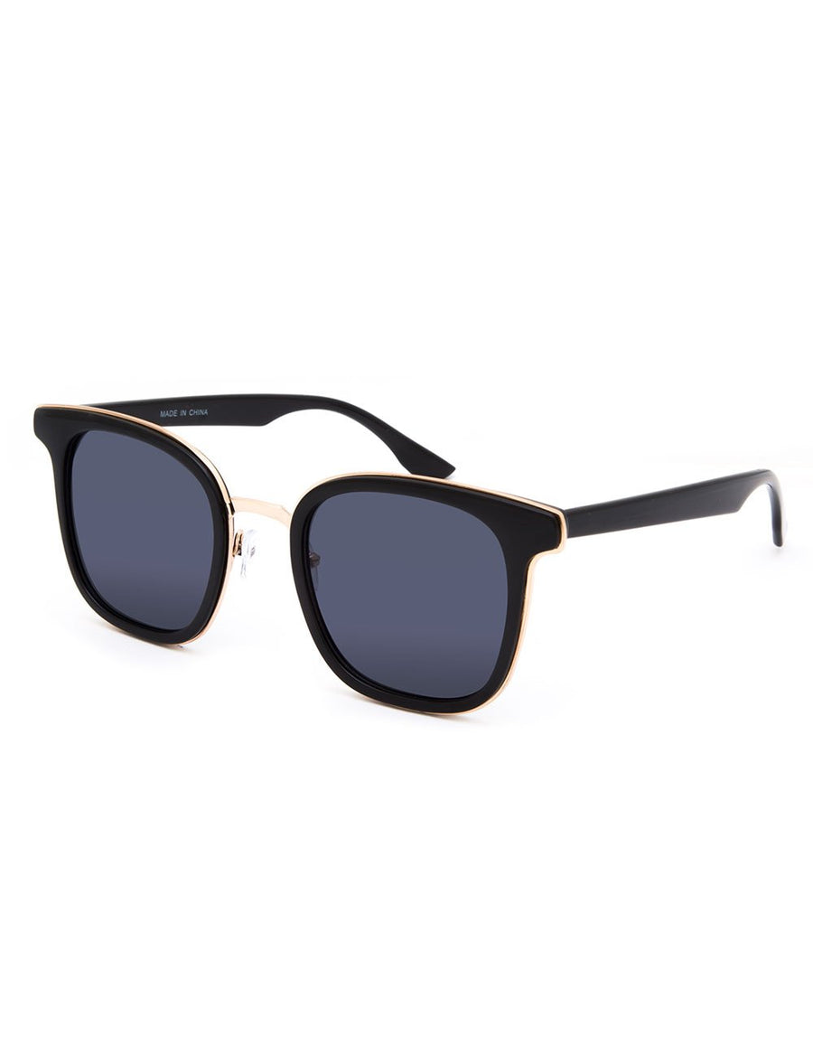 Metal FULL TILT Square Sunglasses, Black