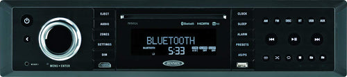 Jensen 3-Speaker JWM92A Zones Slimline Theater-Style DVD|USB|AUX|HDMI|App Ready Bluetooth Wallmount Stereo, Speaker Output 20X 8 Watt, Plays: CD/CD-R/CD-RW/DVD/DVD+R/DVD+RW/DVD-R/DVD-RW/MP3/WMA/JPEG
