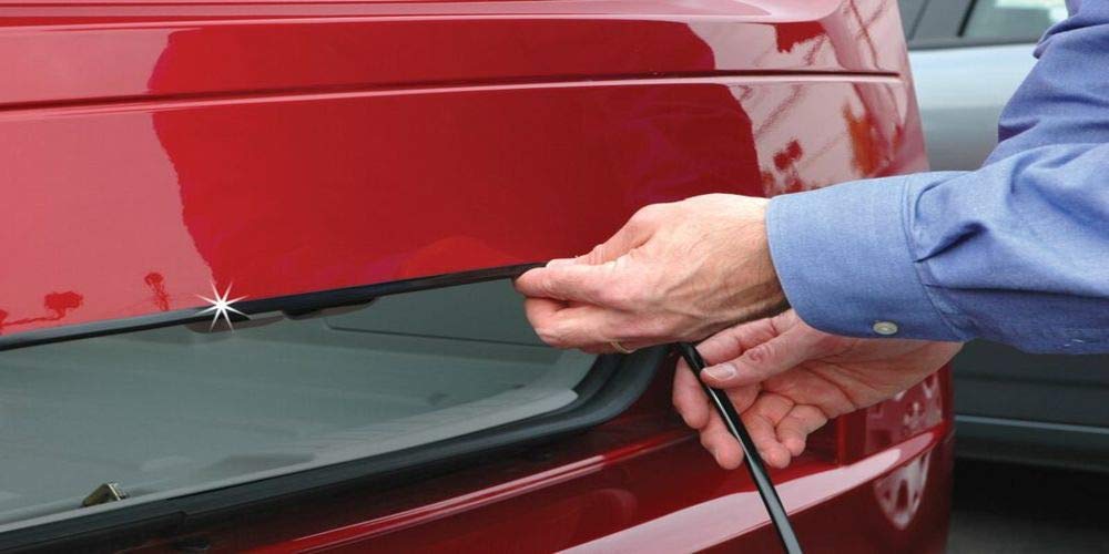 Cowles Custom - 18feet Superior Black U-Channel Edge Guard Trim, Rubber Bumper Protector Accessory, Door Guard for Cars, Trucks, SUVs, ATVs, Boats
