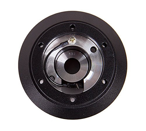 NRG Innovations Racing Style NRG-SRK-132H Steering Wheel Quick Release Short Hub Adapter, 6 X 70mm Bolt Pattern, Black Body