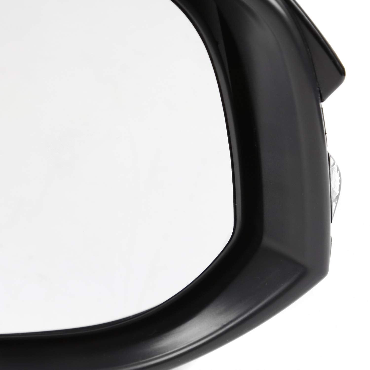 Power Heated Spec-D Tuning Glossy Black 7-Pin + LED Signal Right Passenger Side Mirror Compatible with Toyota RAV4 2013-2015