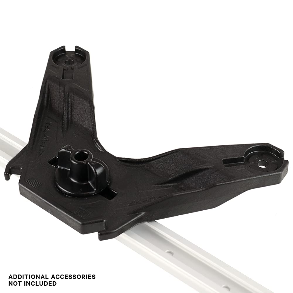 YakAttack Track Mount DoubleHeader | Dual Accessory Mount for Kayak Gear | LockNLoad Compatible | Offset Paddle Holder & Rod Holder Base | Made in USA