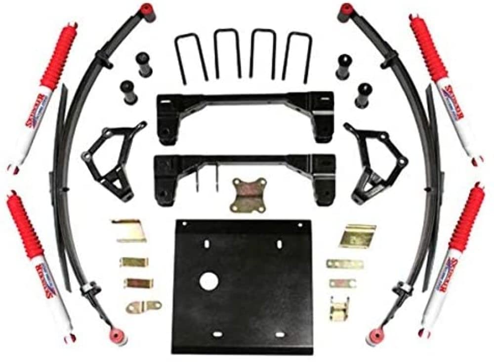 Skyjacker Suspension Lift Kit T432KS-H w/Shock 4 in. Lift 3.25 in. Wide Rear U-Bolts