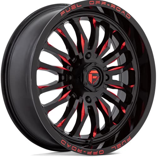 UTV Fuel D822 Arc 18x7 4x137 +13mm Black/Red Wheel Rim 18" Inch