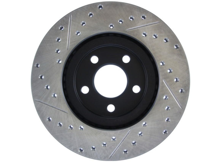 Sport Drilled/Slotted Brake Rotor StopTech 127.63053L (Front Left), 1 Pack