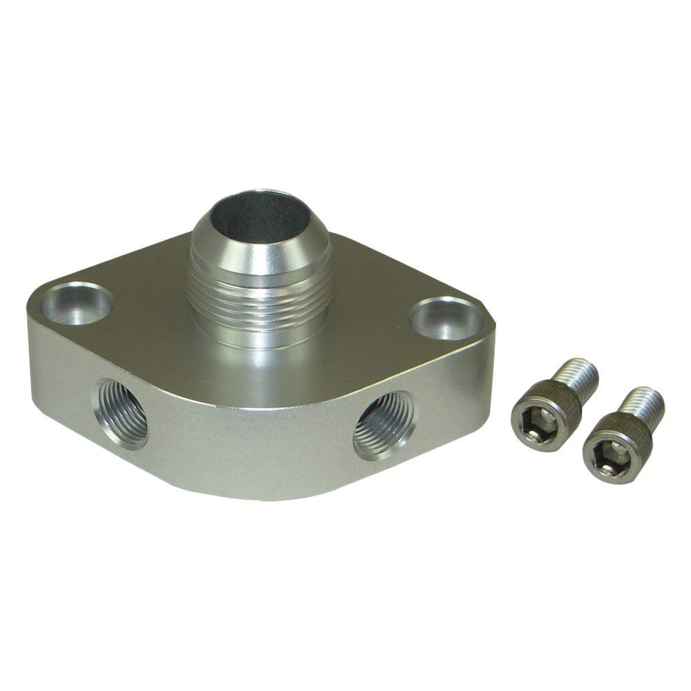 Moroso Billet 63475 Water Outlet, 16AN w/ 3/8" Ports, Fits Small Block/Big Block Chevy and others