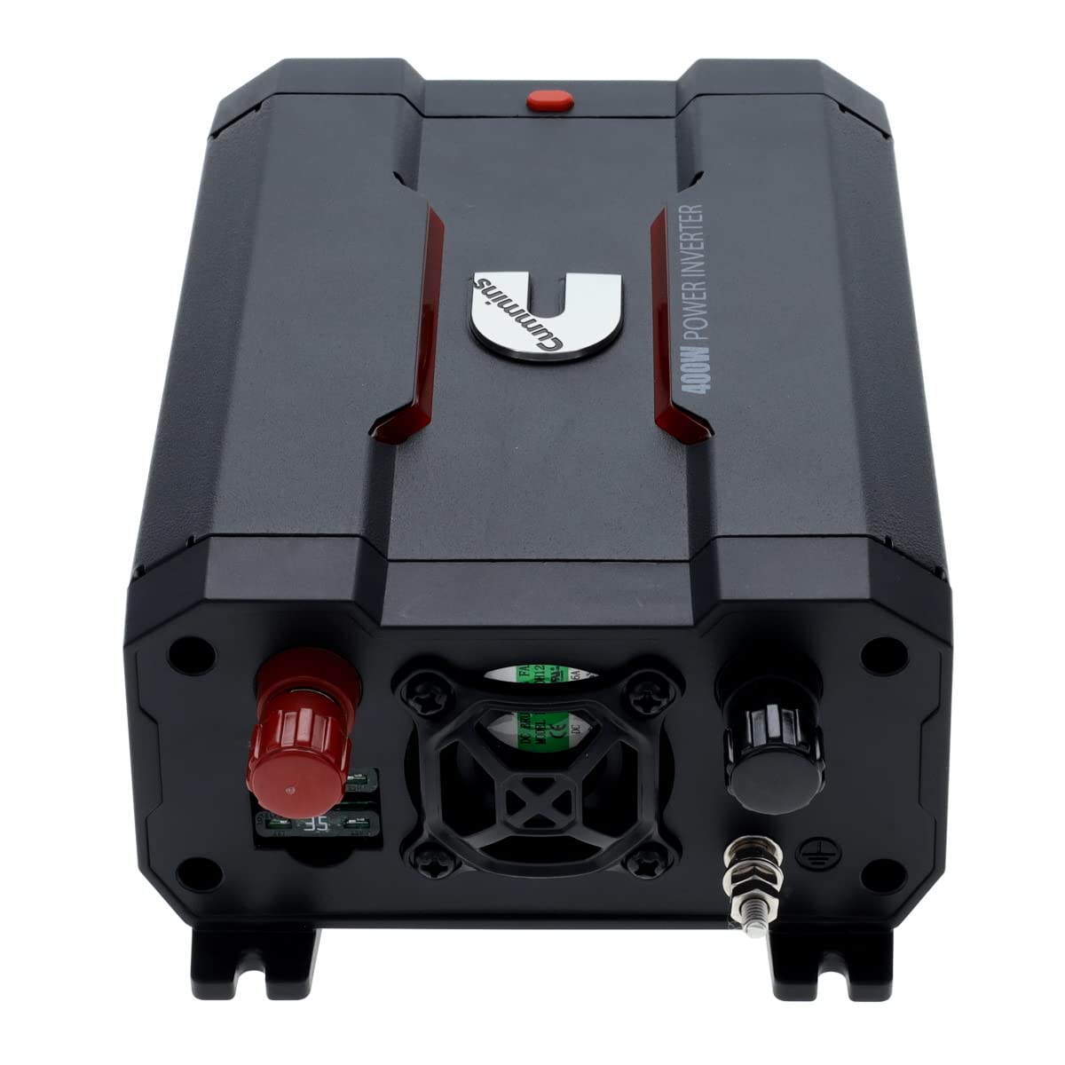 Cummins 400 Watt CMN400 Car Inverter DC 12 Volts to 110 Volts AC Converter (Full Kit Included) 2 AC Ports Plus 2.4A USB & Fast-Charge 3.0A USB-C