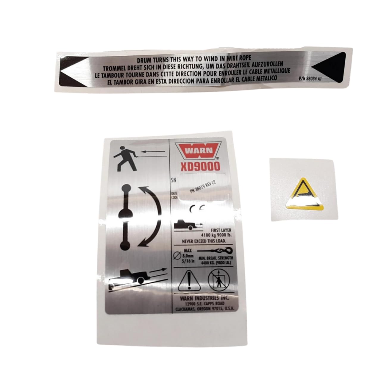 Label WARN 38306 Kit