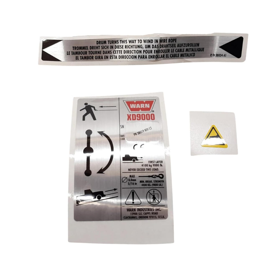 Label WARN 38306 Kit