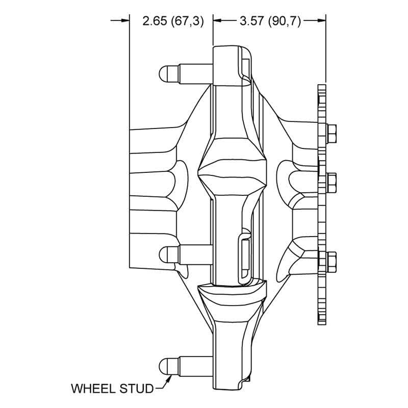 Starlite 55XD Wilwood 270-12111C Wide 5 Hub Kit
