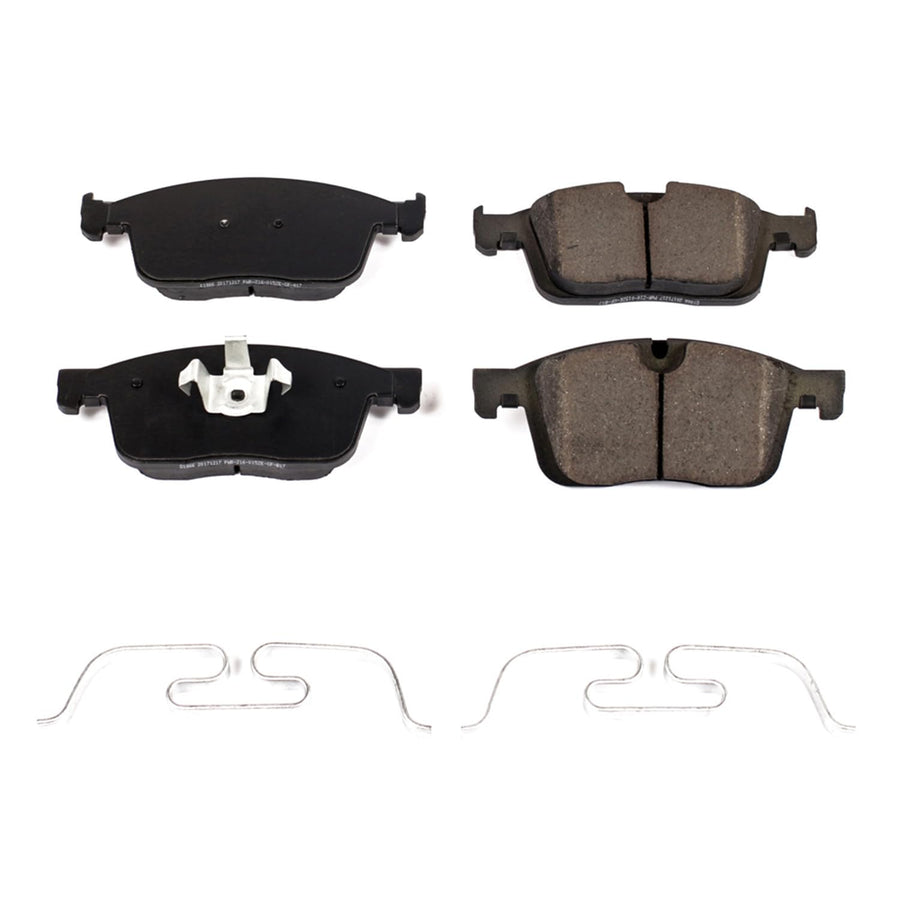 Power Stop Brake Kit Front For Volvo XC60 2016-17 - Ceramic Brake Pads With Installation Hardware, 17-1866