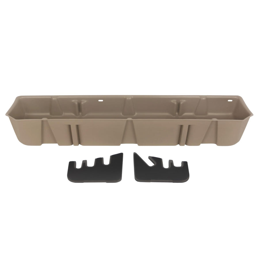 Under Seat Storage DU-HA fits 2015-2024 Ford F150 SuperCrew & 2017-2024 Ford F250 F350 F450 F550 Super Duty Crew Cab | Tan Heavy-Duty Back Seat Organizer | 20112
