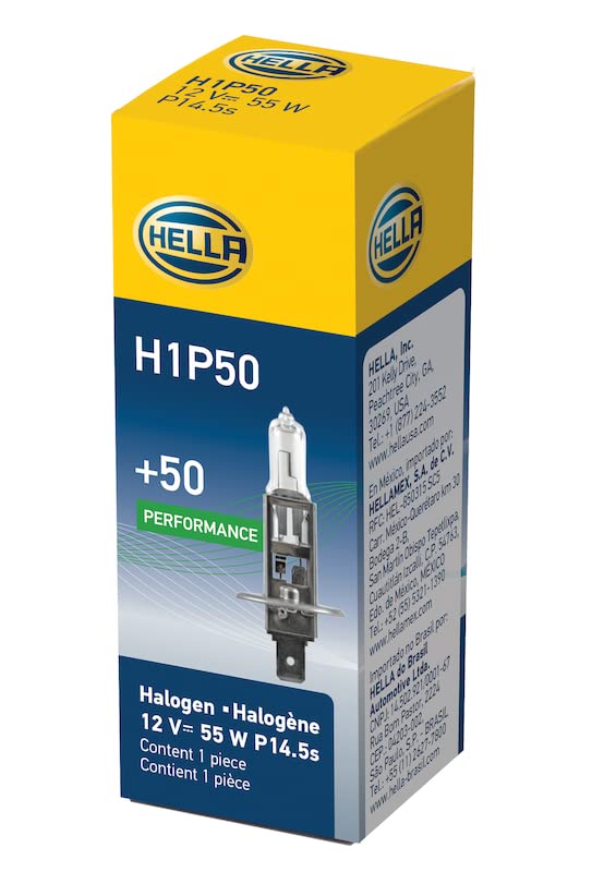 HELLA +50 H1P50 Performance Bulb, 12V, 55W