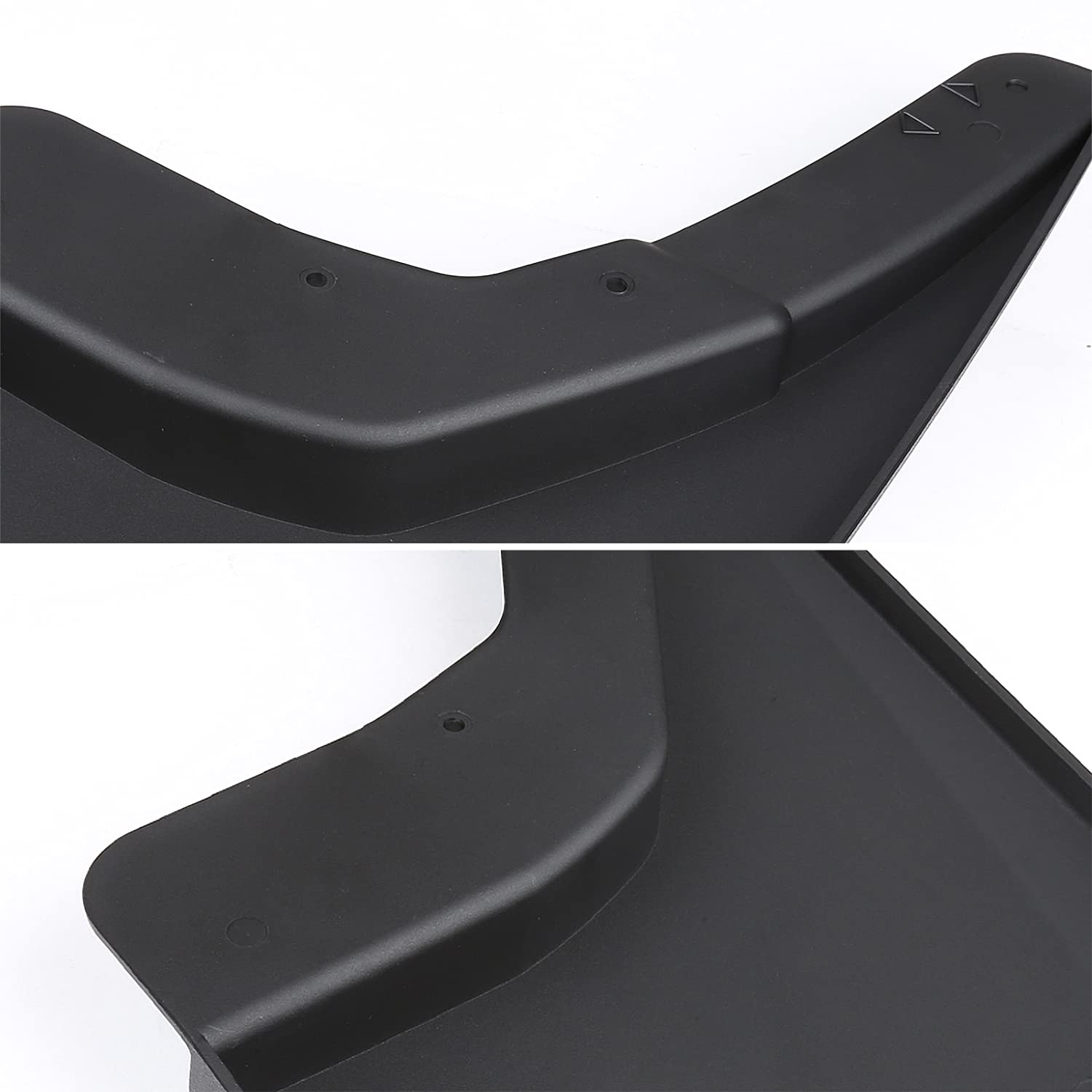 4PC Spec-D Tuning Splash Guard Mud Flaps w/o Wheel Lip Front + Rear Compatible with 2014-2018 Chevy Silverado