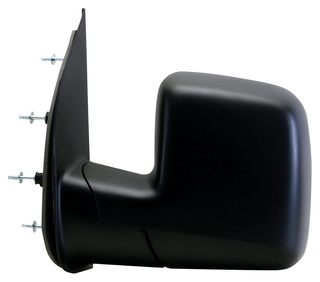 Driver Side Fit Mirror for Ford Econoline Van, Dual Lens, w/o Puddle lamp, Black, Foldaway, Manual