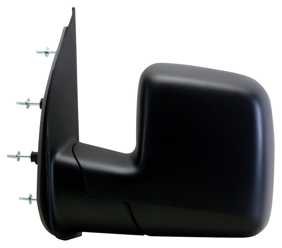 Driver Side Fit Mirror for Ford Econoline Van, Dual Lens, w/o Puddle lamp, Black, Foldaway, Manual