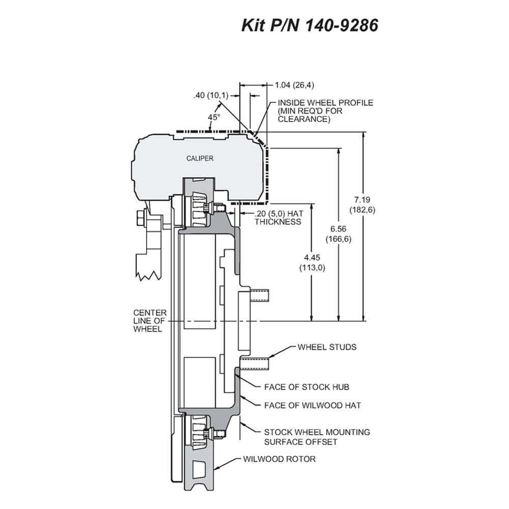 Red DPR-DS Rear Kit,13.00"