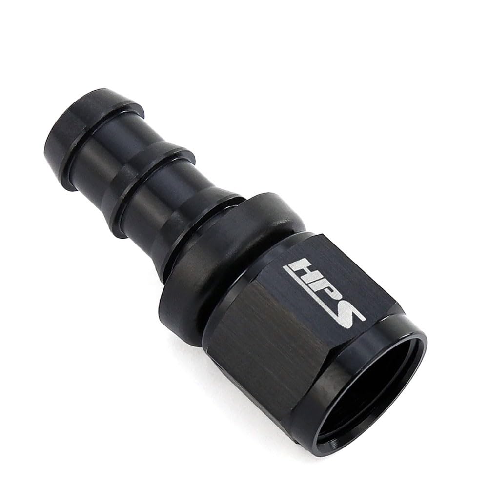 150-0012 HPS Performance -12 Straight Push-On Aluminum AN Hose End