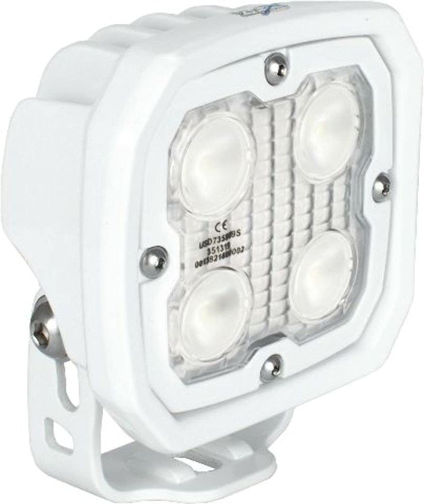 Duralux Work Light Xe 4 Led 60 Degree. White Marine Grade Paint