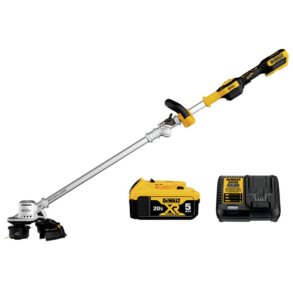 String Trimmer Kit DEWALT 20V MAX*, 5-Ah (DCST922P1)