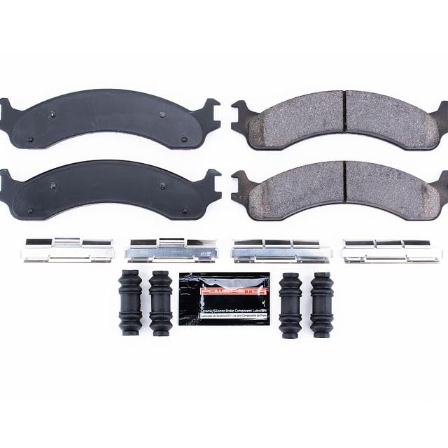 Power Stop Z23-821 Z23 Evolution Sport Carbon Fiber Infused Ceramic Brake Pads with Hardware For Dodge Ram 2500 2000-2002 | Dodge Ram 3500 2000-2002 [Vehicle Specific]