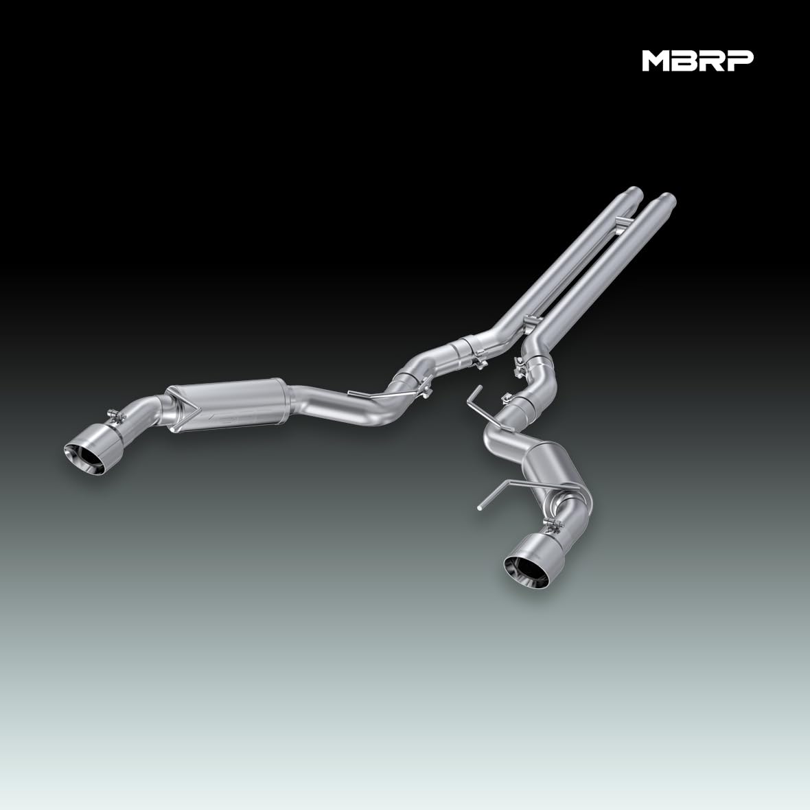 3" MBRP Cat Back, Dual Split Rear, Race Version Exhaust System with 4.5" tips (Aluminized Steel)