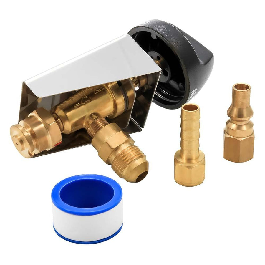 Valve Kit, Camco 58269 Low Pressure, 3/8 SAE X 12, 000 Btu Quick-Connect
