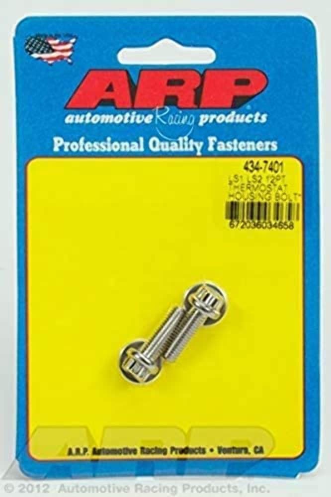 ARP 12-Point Stainless Steel Thermostat Housing Bolt Kit for Chevy LS1/LS2 434-7401