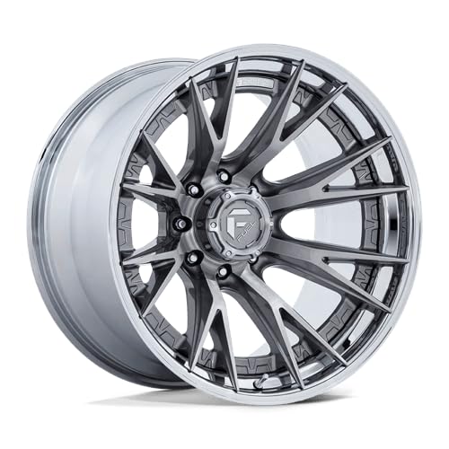 FUEL OFF-ROAD FC402 20X9 CATALYST 8X170 5.04 1mm PLATINUM WITH CHROME LIP - FC402AP20908701