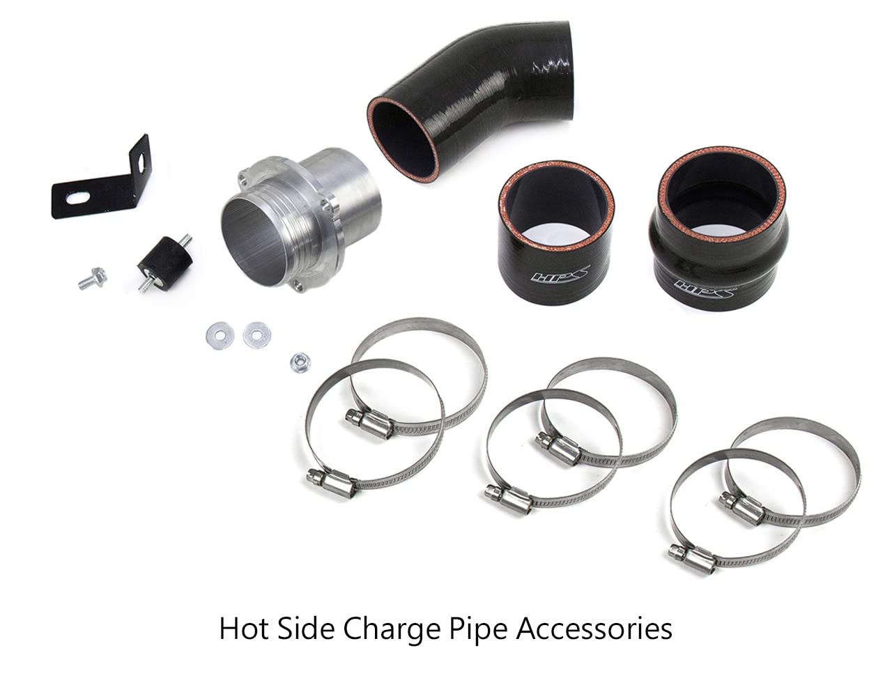HPS Performance 2.5" Intercooler Hot Side Charge Pipe Compatible for 15-18 Audi A3 15-17 S3 16-18 TT TTS Quattro 15-19 Vokswagen VW Golf 15-21 GTI Jetta Arteon Turbo 1.8T 2.0T, 17-128P