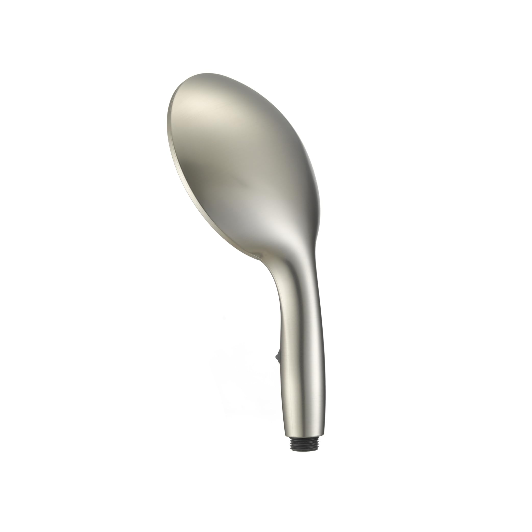 Dura Faucet Luxury (DF-SA434-SN) 6” Rain Shower Wand for RVs – Satin Nickel, Single Function Handheld Shower Head with Eco-Friendly On/Off Switch, Lightweight, Lead-Free, Easy Install, 2.5 GPM