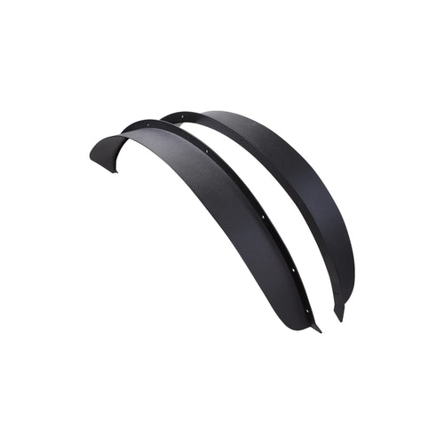 Fender Flares Trailfx for Ford Bronco 4 Door 2021-2025 Bolt-On 4.5 Inch Tire Coverage Matte Black Powder Coated Steel Set of 2 Flat Style BR006T