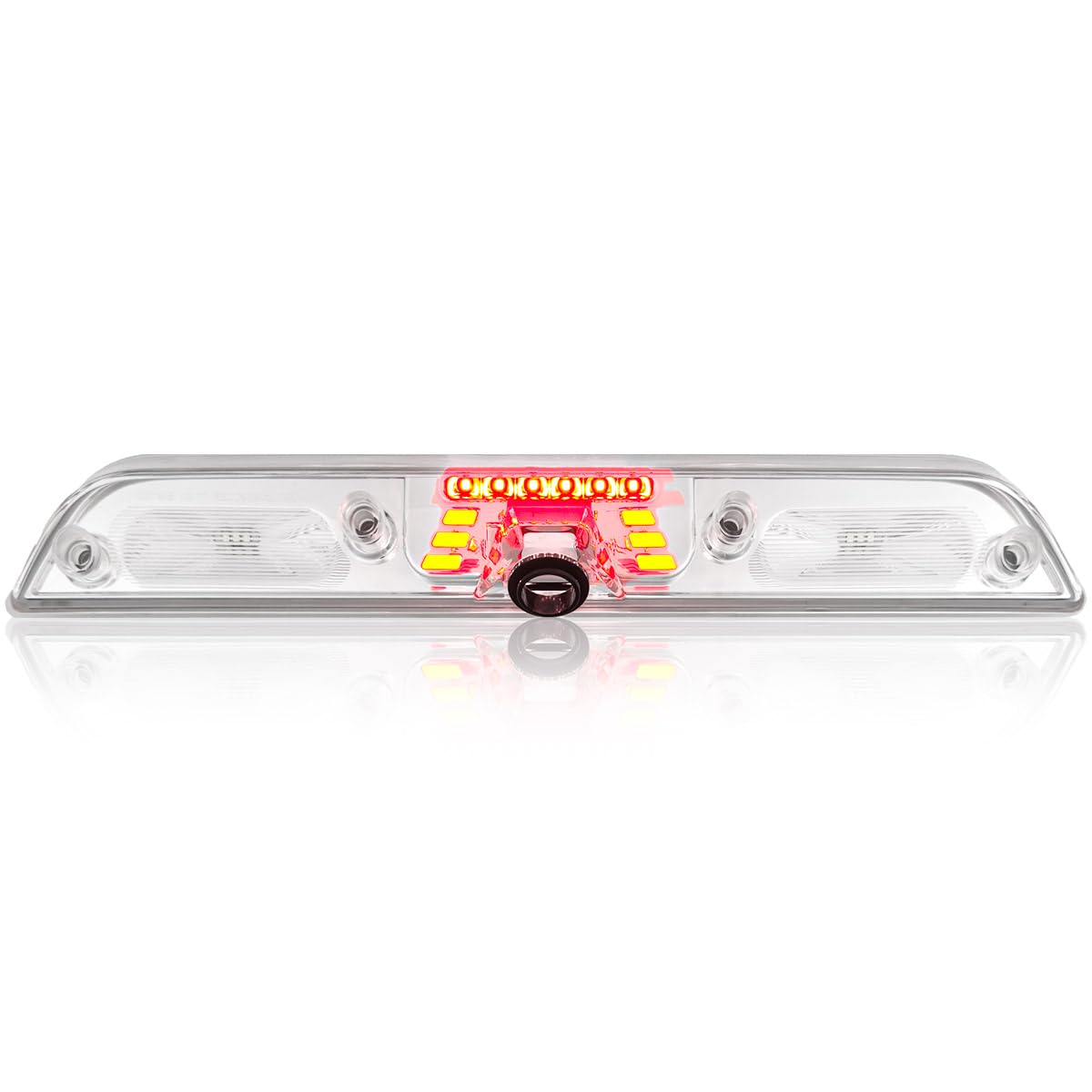RECON 15-25 F150, 17-23 Super Duty (F250, F350, F450, F550), 19-25 Ranger Ultra Bright Premium 3rd Brake Light - Fits Models with Cargo Bed Camera - CREE XML LEDs - Clear Lens