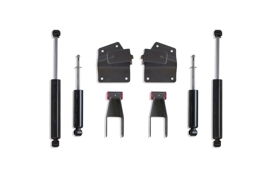 Lowering Kit MaxTrac Suspension 200940 Box 4 in. Drop Kit Incl. Rear Hangers Rear Shackles Front/Rear Shocks