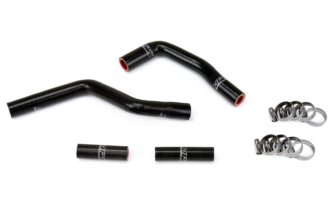Black HPS 57-1350-BLK Silicone Radiator Coolant Hose Kit