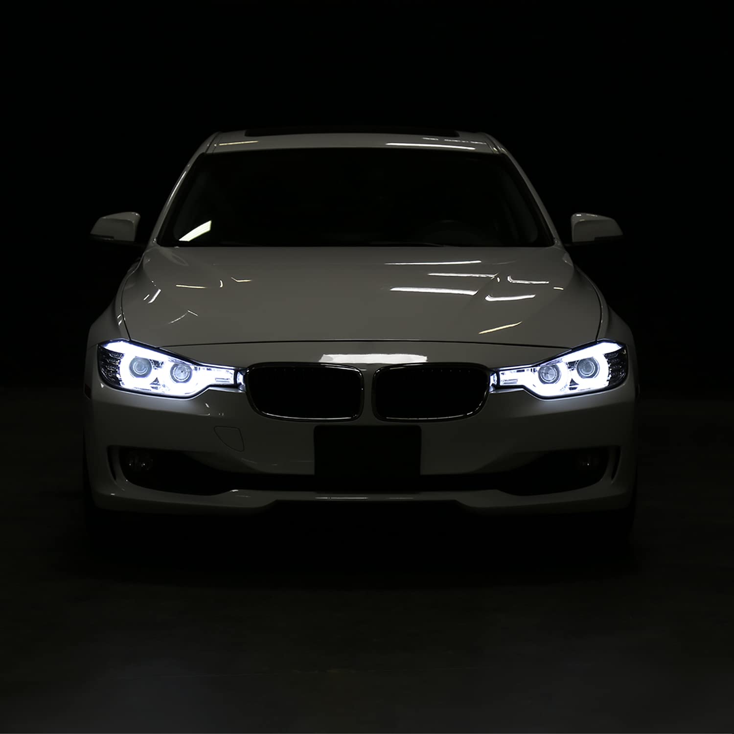 U-Halo Spec-D Tuning Clear Projector Headlights+LED Signal Compatible with 2012-2015 BMW F30 3-Series Sedan with Factory Halogen Headlights Models Left + Right Pair Headlights Head Lights Assembly