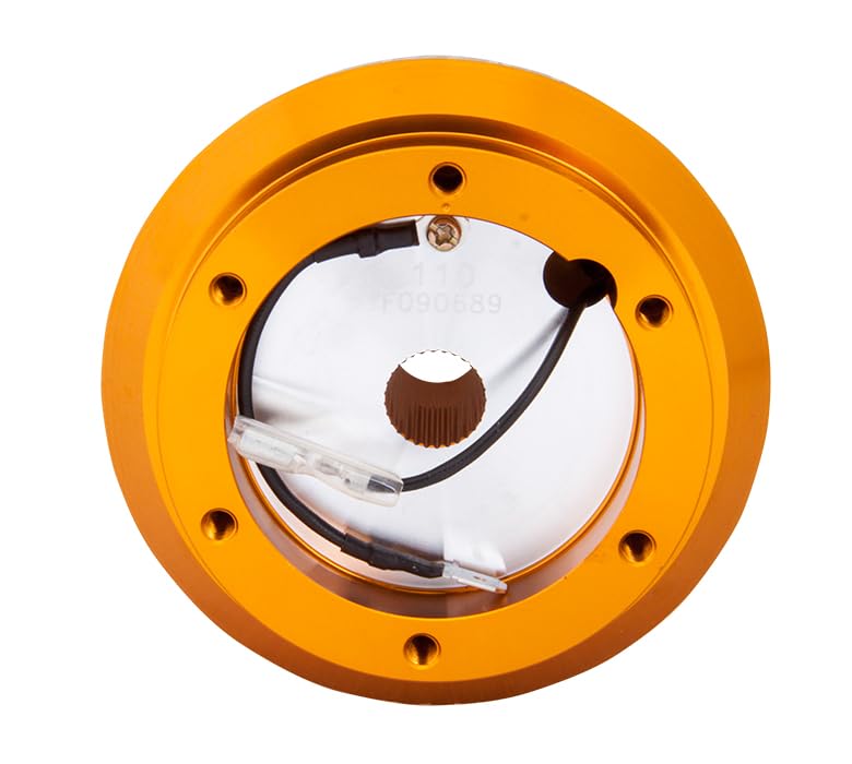 NRG Innovations Steering Wheel NRG-SRK-110H-RG Quick Release Short Hub Adapter 6 X 70mm Bolt Pattern, Retain Horn & Turn Signals, Rose Gold Body