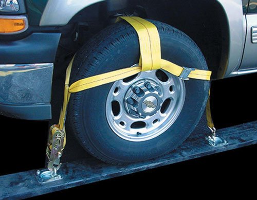 Tie Straps Erickson Adjustable Tire Strap with Ratchet 10000 LBS 1 Pair #58522
