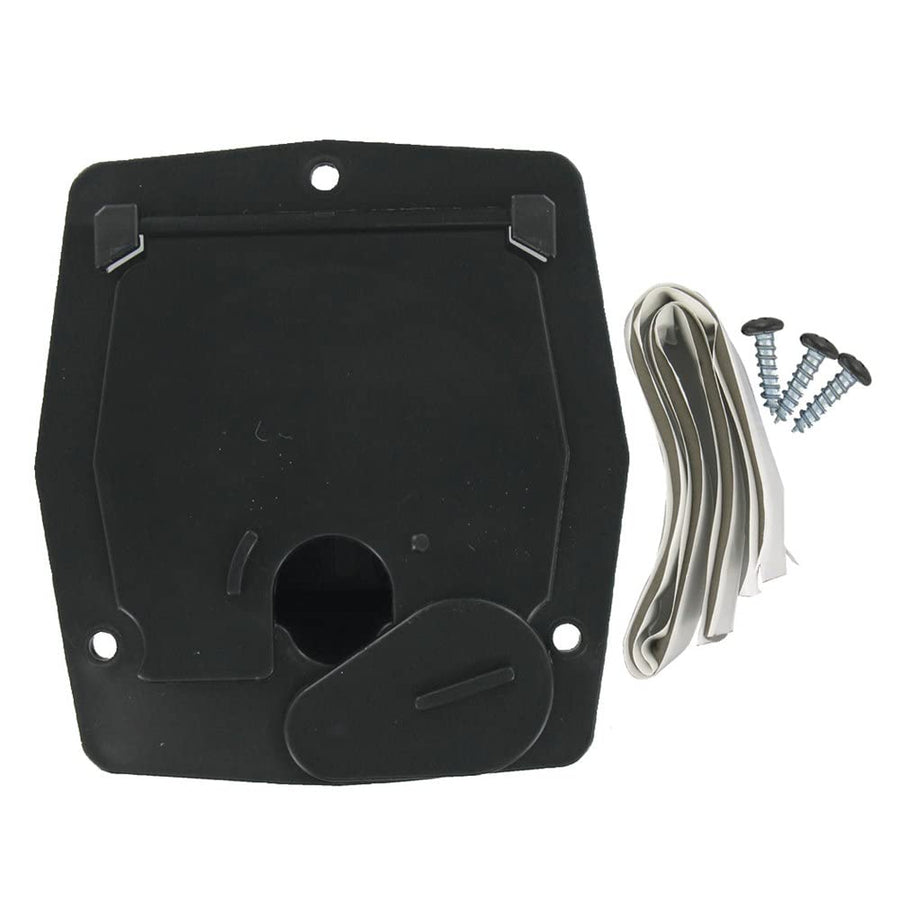 Black Valterra A10-2143BKVP Small Square Cable Hatch
