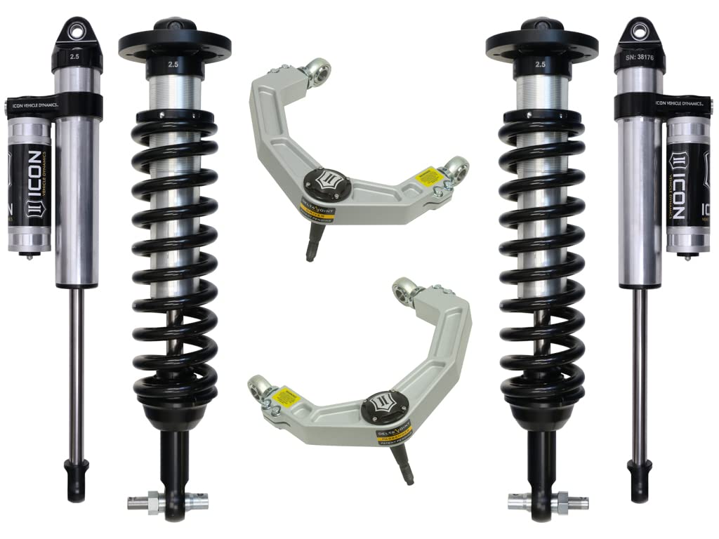 0-2.63" Lift, ICON Stage 3 Suspension System, Billet UCA, Compatible with 2015-20 Ford F150 4WD, K93083