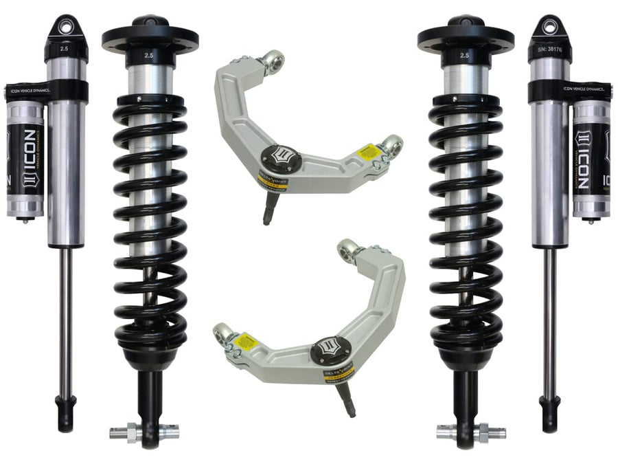 0-2.63" Lift, ICON Stage 3 Suspension System, Billet UCA, Compatible with 2015-20 Ford F150 4WD, K93083