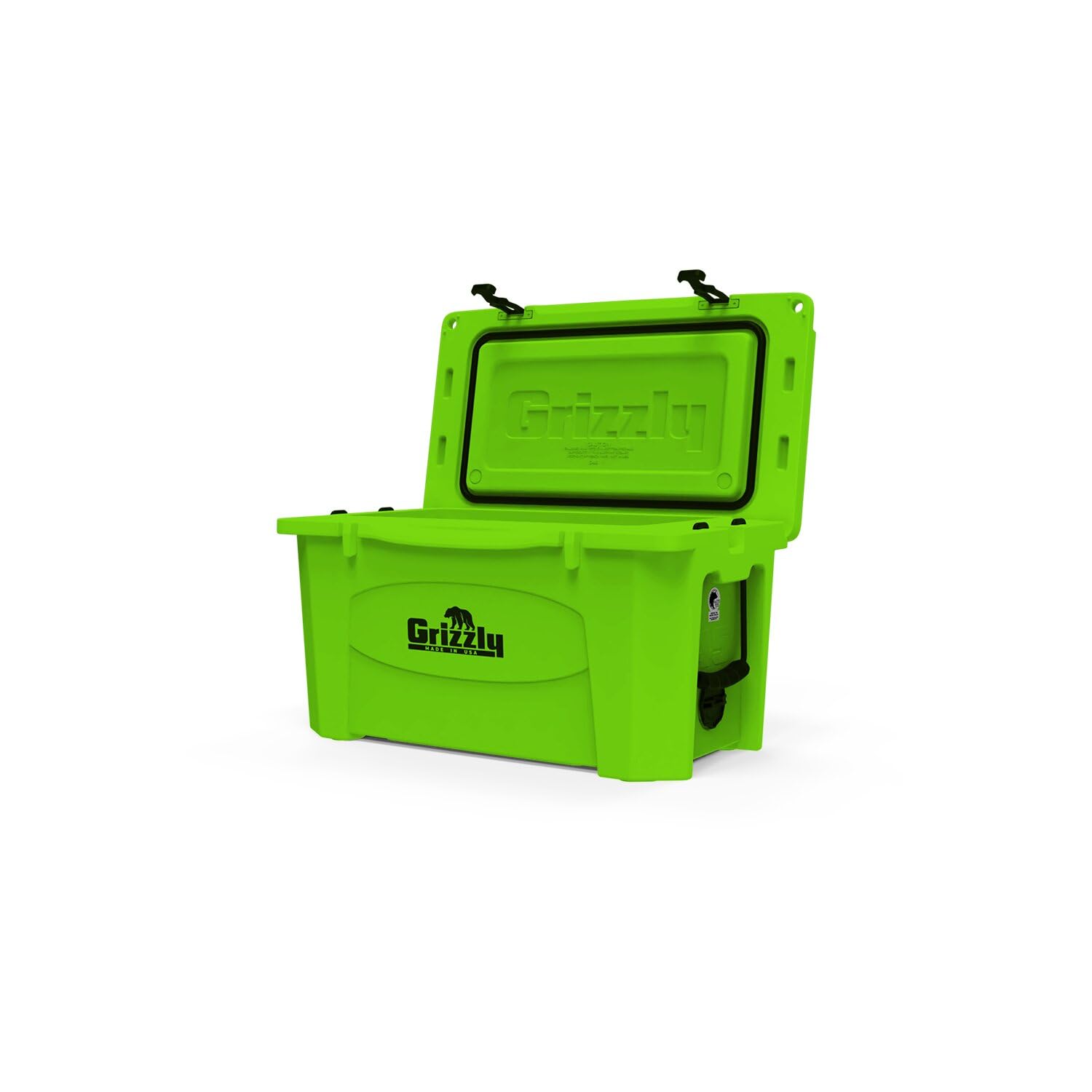 45 Cooler Grizzly | 45 qt Ice Chest Durable Rotomolded Insulated | Made in The USA | Warranty for Life | for Beach Boat Camping Fishing Hunting | G45 | Lime Green