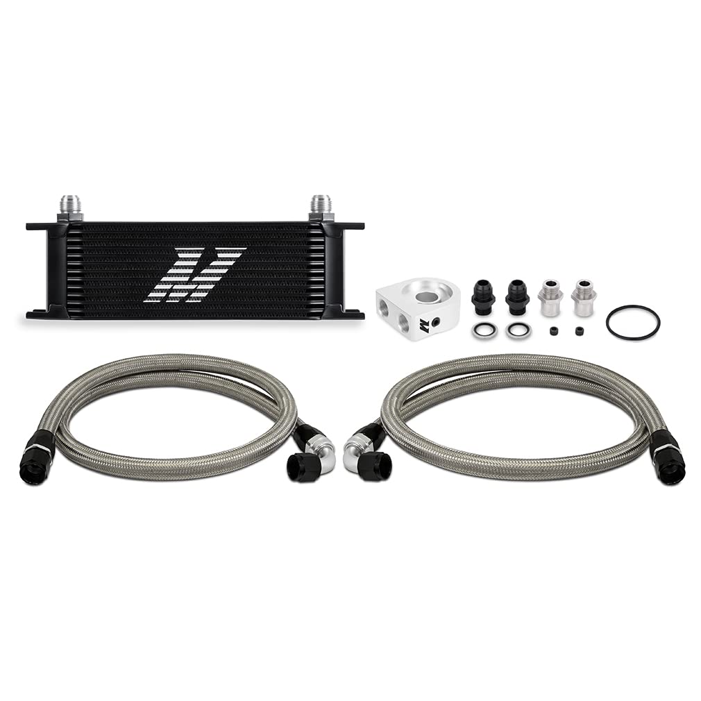 Oil Cooler Universal Kit, 13-Row, Black