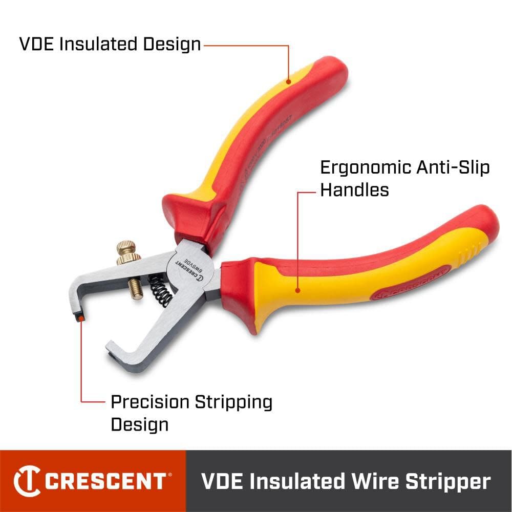 6" Wire Stripper Tools Crescent Vde Plier (6WSVDE)