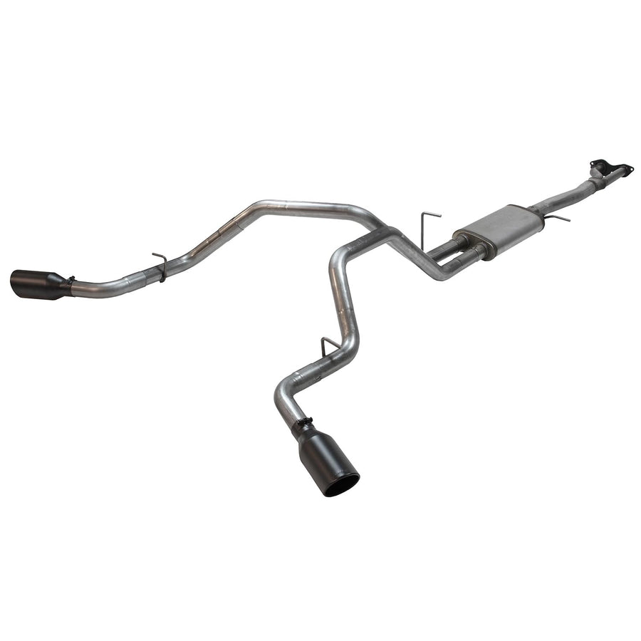 Flowmaster FlowFX 717923 Cat-Back Exhaust Kit 3 to 2.5 Inch 409 Stainless Steel 4.5 Inch Black Ceramic Coated Tips Compatible with 1996-1999 Chevy Silverado GMC Sierra 1500 5.7L Extended Cab Short Bed