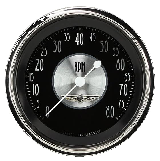 AT80SLC Classic Instruments All American Tradition 3 3/8" Tach 8000 RPM