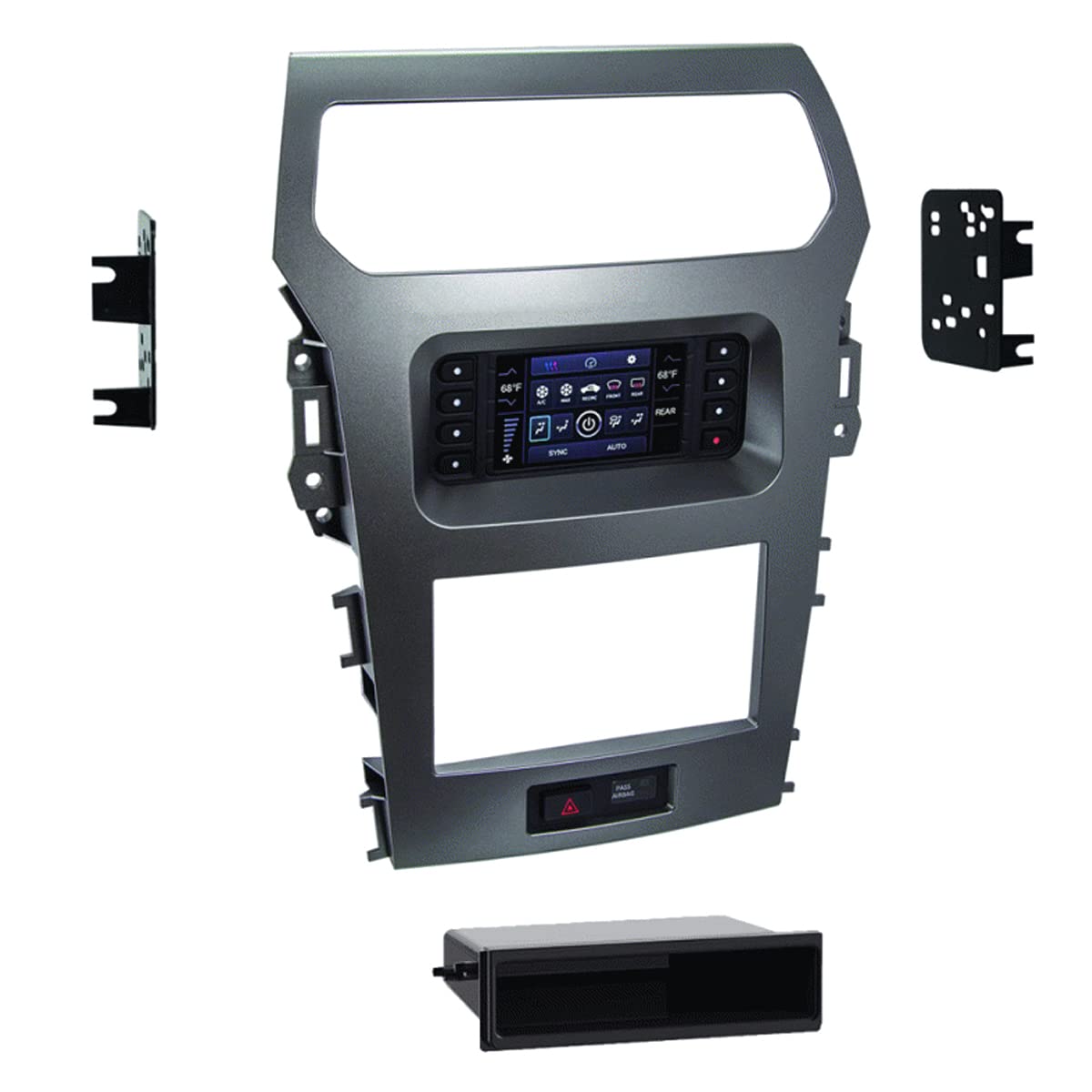 Metra 99-5847CH In-Dash Mounting Kit 2011-2015 Ford Explorer (with Factory 4.2" Screen)