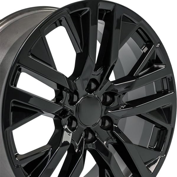 Black Wheel Painted Tires OE Wheels LLC CV38-22090-6550-28B (22 x 9. inches /6 x 139 mm, 28 mm Offset)